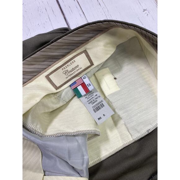 Men's Peerless Couture International 100% Wool Pant Gray Size 40 - Picture 6 of 8